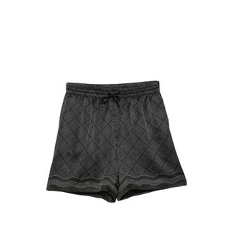 Casablanca Monogram-print Silk-twill Shorts