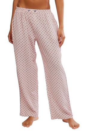 Free People Be Mine Pajama Pants in Pink at Nordstrom, Size X-Small