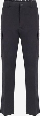 Moncler Slim-Fit-Cargohose aus Stretch-Gabardine Matt Black