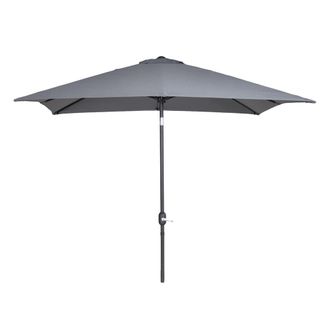 ED&Egrave;N JARD&Iacute; Parasol Cuadrado 250x250 cm Aluminio y Tela Antracita 180g