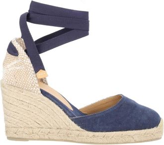 Castaner Blue Ankle-strap Wedges