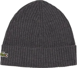 Lacoste Berretto a coste in lana Rb0001 - - Accessories - Uomo - Grigio - ONE SIZE