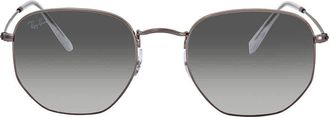 Ray-Ban Hexagonal Flat Lenses Grey Gradient Unisex Sunglasses RB3548N 004/71 54