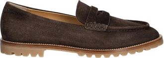 Bally Schoenen, Heren, Bruin, 40 EU, Leer, Suede Loafer