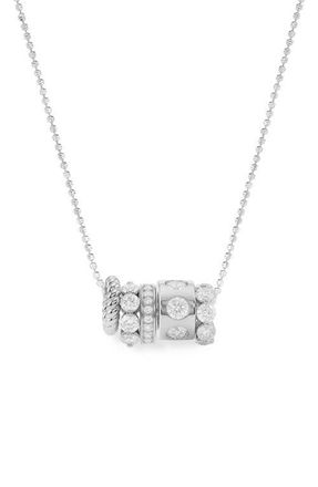 Melinda Maria Ashley Venice Cubic Zirconia Necklace in Silver-White at Nordstrom