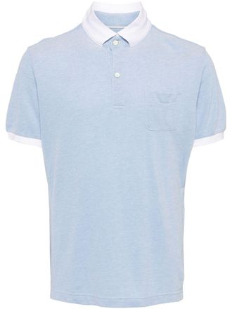 Private Stock The Midas cotton polo shirt - men - Cotton - M - Blue