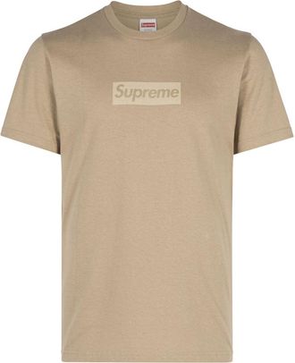 SUPREME Box Logo T-shirt - men - Cotton - L - Neutrals
