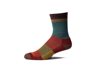 Darn Tough Heady Stripe Micro Light Cushion Socks Mens Crew Cut Socks Shoes Teal : XL (US 12.5-14.5), Wool/Spandex/Nylon
