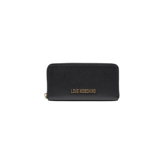 Love Moschino Wallets & Cardholders, female, Black, ONE SIZE, Chic Zip-Around Wallet with Pockets