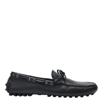 Prada Sailor Shoes, male, Black, Size: 10 1/2 US Leather Driving Shoe
