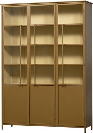 De Eekhoorn Grosser Design Vitrinenschrank Exhibito 3-t&uuml;rig, Honiggelb