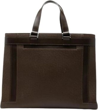 Louis Vuitton Pre-owned Kasbek Tote Bag - Heren - Vintage Shopper - Bruin - ONE Size - Leer - Vintage
