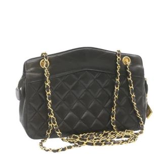 Chanel Pre-owned Cross Body Bags, female, Black, Size: ONE SIZE Pre-owned Vintage Shoulder Bag