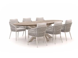 Bellagio la vita attrattiva + 15% kassakorting | Bellagio Mineo/ROUGH-Y Ellips 240cm dining tuinset 7-delig