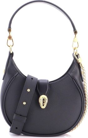 Bulgari Serpenti Ellipse Crossbody Bag Leather Mini