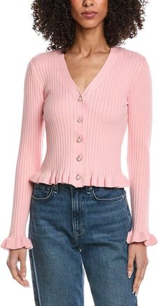 Shelli Segal Laundry By Shelli Segal Ruffle Hem Cardigan