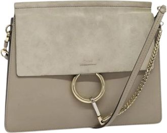 Chlo&eacute; Pre-owned Suede Schoudertas - Dames - Vintage Schoudertas - Grijs - ONE Size - Su&egrave;de - Vintage