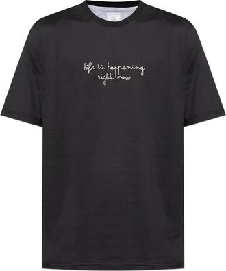 Eleventy T-shirt con ricamo - Nero