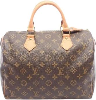 Louis Vuitton Pre-owned Speedy 30 Monogram Handbag - Dames - Vintage Handtas - Bruin - ONE Size - Vintage