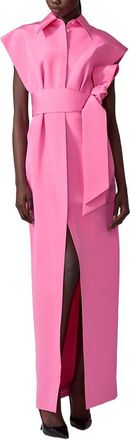 Carolina Herrera Column Trench Gown