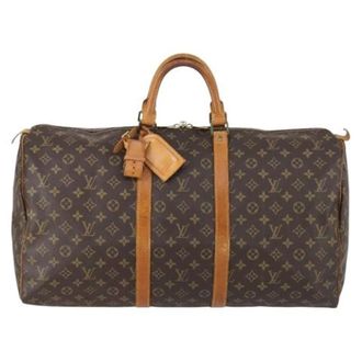 Louis Vuitton Vintage, unisex, Bruin, ONE Size, Pre-owned Vintage Canvas Weekendtas