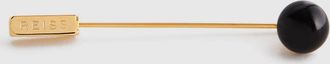 Reiss Ardley Pearl Lapel Pin - Gold Plain, One Size