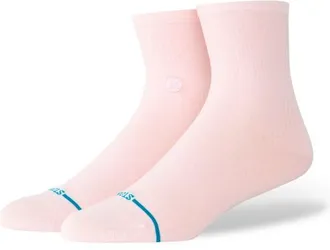 Stance Fine Rib Quarter Multifunktionssocken f&uuml;r Damen | rosa