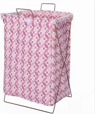 Trade Shop Trade Shop - Cesto Contenitore Porta Biancheria Pieghevole Panni Sporchi Bagno 79213 Rosa