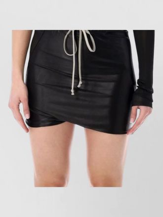 Rick Owens ziggy cropped one shoulder long sleeve top