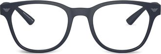Emporio Armani square frame glasses - Blue