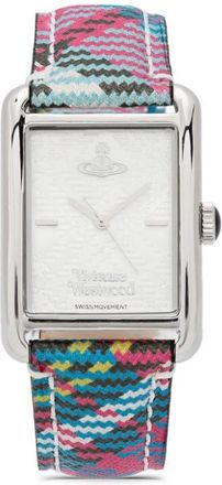Vivienne Westwood Shacklewell 27mm - women - stainless steel/Calf Leather - One Size - Silver