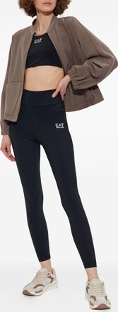 Emporio Armani Womens Zipped Blouson Jacket - Grey - Size EU 38 (Womens)