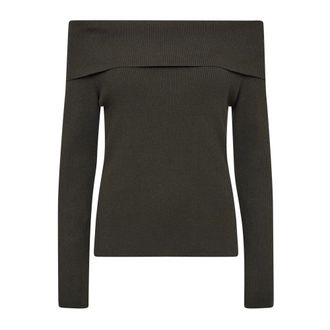 Mos Mosh Ronde hals gebreide kleding - Dames - Ronde hals truien - Groen - XL - Truien & Vesten