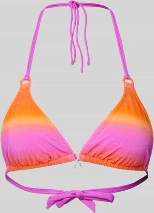 Banana Moon Banana Moon Bikini-Oberteil mit Logo-Applikation Modell YERO CANDYCRUSH in Orange, Größe XL