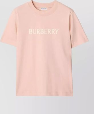 Burberry logo cotton t shirt regular fit