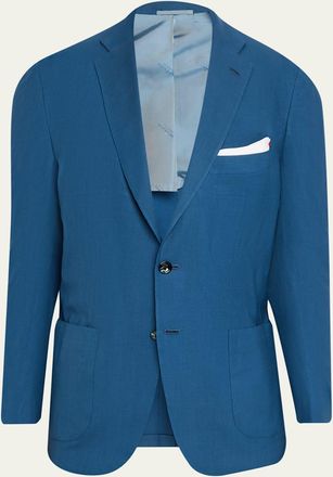 Kiton Mens Washed Cashmere Single-Breasted Sport Coat