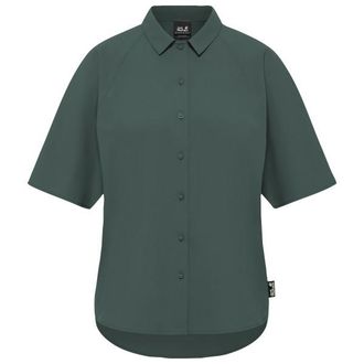 Jack Wolfskin Sierra Quest S/S Shirt Bluse f&uuml;r Damen | blau