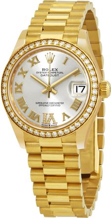 Rolex Datejust 31 Automatic Diamond Silver Dial Ladies Watch 278288SRDP