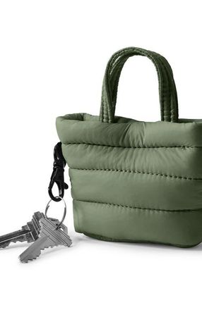 Lands End Mini Canvas Tote Charm in Estate Green at Nordstrom