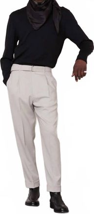Officine G&eacute;n&eacute;rale Hugo Cropped One-Ply Pants In Stone