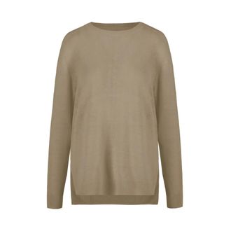 Bomboogie Round-neck Knitwear, female, Beige, Size: XL Crew Neck Sweater