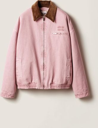 Miu Miu Padded denim blouson jacket