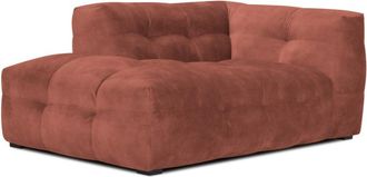 BLOOMINGLOFT Design Chaiselongue Vesta mit Samtbezug Coral