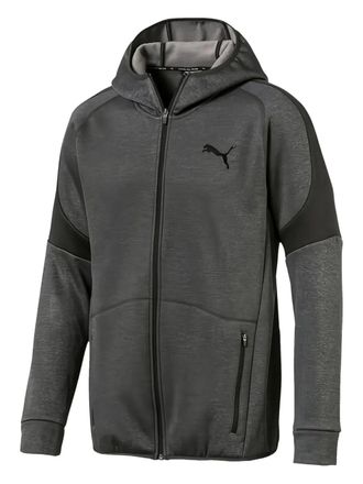 Puma Evostripe full-zip hoodie - men - Polyester/Cotton - S - Grey