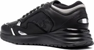 Ferragamo Gancini Rainbow Low-Top Sneaker - Black