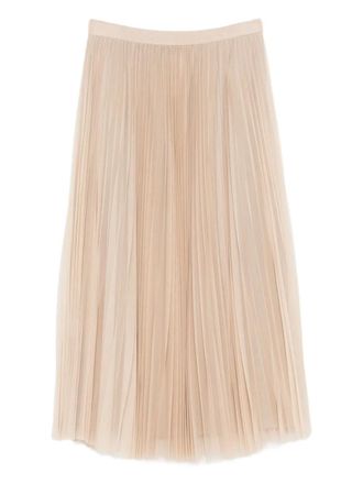 Fabiana Filippi pleated tulle skirt - Neutrals