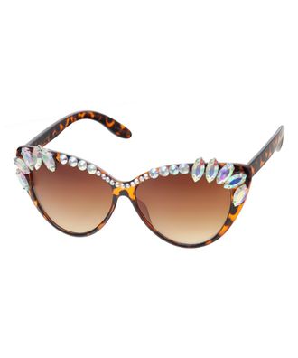 Betsey Johnson Brown Cat Eye Ladies Sunglasses BJ889127TORT TORBRN