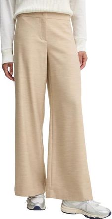 Sportalm Wijde broek - Dames - Wijde Broeken - Beige - L - Polyester - Broeken