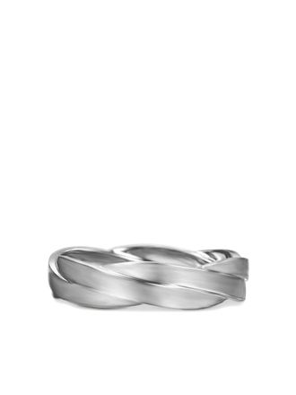 David Yurman sterling silver DY Helios band ring (6mm) - men - Sterling Silver - 12.5
