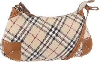 Burberry Pre-owned Shoulder Bags, female, Beige, Size: ONE SIZE Pre-owned Vintage Shoulder Bag